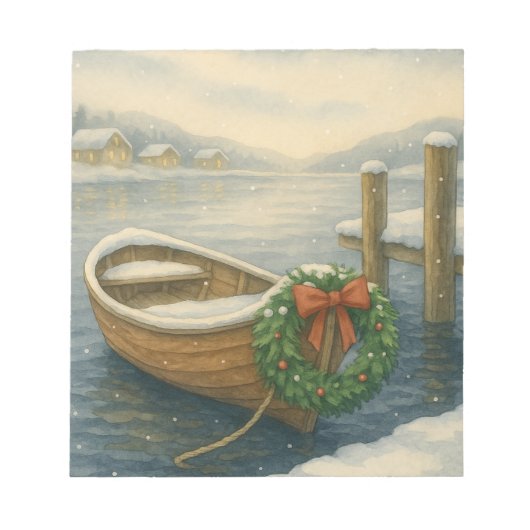 Bloc-note Noël en bateau (Devant)