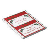 Bloc-note Noël Fêtes Barre de bonbons Fête Faveurs (Incliné)