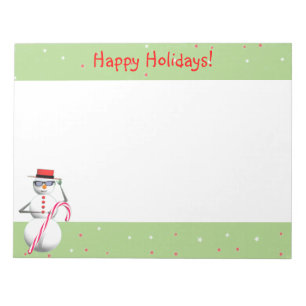 Bloc-note Noël Holiday Snowman