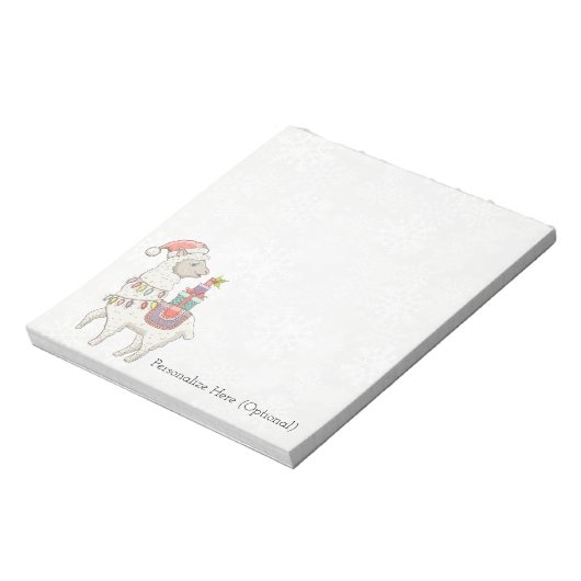 Bloc-note Noël Llama (Tourné)