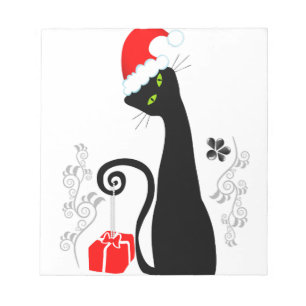 Bloc-note Noël moderne Kitty