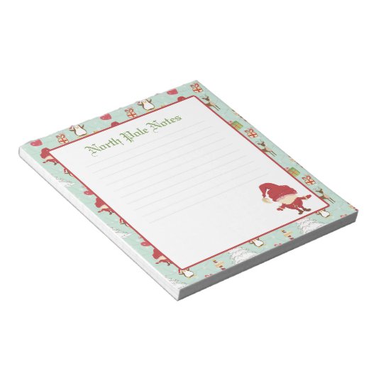Bloc-note Noël Noël Noël Noël Noël Notepads Lins (Incliné)