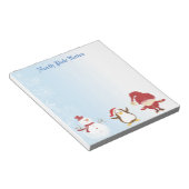 Bloc-note Noël Noël Snowman Penguin Père Noël Notepads (Incliné)