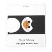 Bloc-note Noël Penguin Candy Bar Wrapper Party Favoriser (Devant)