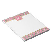 Bloc-note Noël Rose Personnalisé Fair Isle (Incliné)