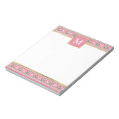 Bloc-note Noël Rose Personnalisé Fair Isle (Tourné)
