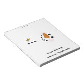 Bloc-note Noël Snowman Candy Bar Wrapper Party Favoriser (Incliné)