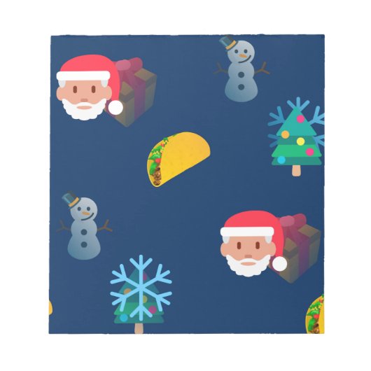 Bloc-note noël taco emoji (Devant)