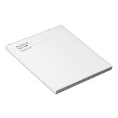 Bloc-note Noir & Blanc Moderne Professionnel Exclusif (Incliné)