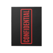 Bloc-note Noir confidentiel (Tourné)
