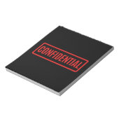Bloc-note Noir confidentiel (Tourné)