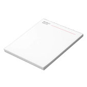 Bloc-note Noir et blanc Moderne Professionnel Exclusif (Tourné)