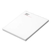 Bloc-note Noir et blanc Moderne Professionnel Exclusif (Tourné)