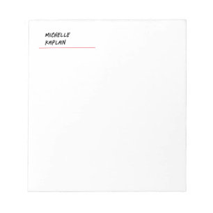 Bloc-note Noir et blanc Moderne Professionnel Exclusif