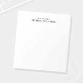 Bloc-note Noir et blanc professionnel