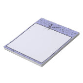 Bloc-note Noir et Musical Periwinkle personnalisé (Tourné)