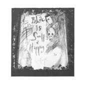 Bloc-note noir si joyeux (Devant)