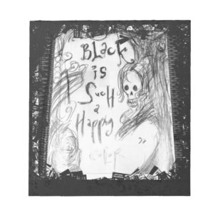 Bloc-note noir une couleur si heureuse