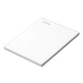 Bloc-note Nom Classique Simple Élégant Professionnel (Tourné)