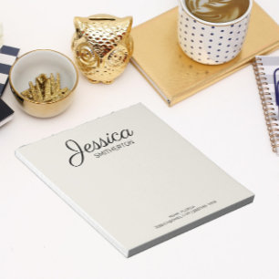 Bloc-note Nom complet personnalisé, script manuscrit, inform