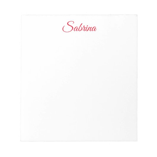 Bloc-note Nom de calligraphie classique professionnel person (Devant)