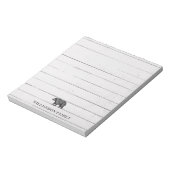 Bloc-note Nom de famille rustique Marcher Ours (Tourné)