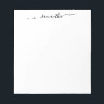 Bloc-note Nom de la signature de la lésion cardiaque<br><div class="desc">Créez votre propre cadeau personnalisé ou monogramed pour vos demoiselles d'honneur. Customisez l'ombre portée et la couleur de police du script de calligraphie manuscrit de l'échauffement cardiaque. Modifiez la couleur ou les couleurs de texte de l'arrière - plan pour qu'elles correspondent à votre palette de mariages.</div>