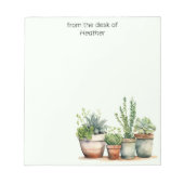 Bloc-note Nom de la végétation personnalisée (Devant)