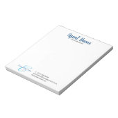 Bloc-note Nom de l'agent personnalisé (Tourné)