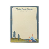 Bloc-note Nom de l'enfant personnalisé Camp Stationery Water (Tourné)