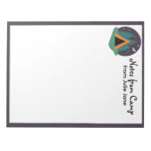 Bloc-note Nom de l'enfant personnalisé Camp Stationery Water (Devant)