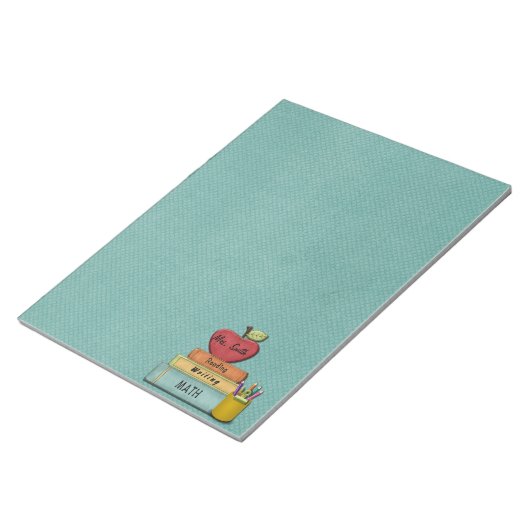 Bloc-note Nom de l'enseignant (Incliné)