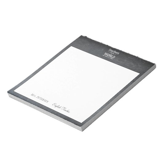 Bloc-note Nom de l'enseignant appréciation citation cadre ta (Tourné)