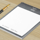 Bloc-note Nom de l'enseignant appréciation citation cadre ta