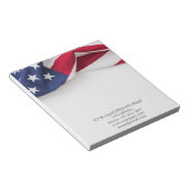 Bloc-note Nom de l'entreprise American Flag (Incliné)
