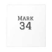 Bloc-note nom de l'équipe ajouter nom du joueur date sports (Devant)