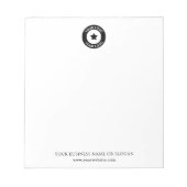 Bloc-note Nom de logo d'entreprise personnalisé Site web pro (Devant)