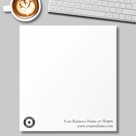 Bloc-note Nom de logo d'entreprise personnalisé Site Web Pro