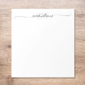 Bloc-note Nom de script chic élégant moderne