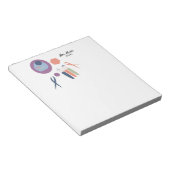 Bloc-note Nom de script de cellule de classe de biologie (Incliné)