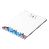 Bloc-note Nom de script personnalisé E-mail Tel Plaid Tartan (Tourné)