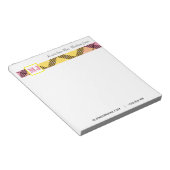 Bloc-note Nom de script professionnel Moderne Monogramme Pla (Incliné)