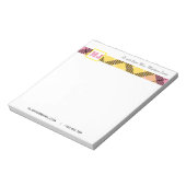 Bloc-note Nom de script professionnel Moderne Monogramme Pla (Tourné)