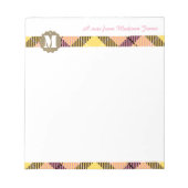 Bloc-note Nom de script professionnel Monogramme moderne Tar (Devant)