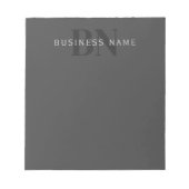 Bloc-note Nom d'entreprise modifiable (ou tout autre texte)  (Devant)