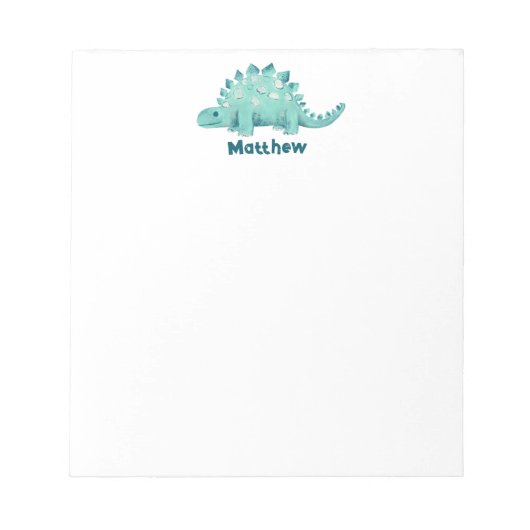 Bloc-note Nom des enfants Dinosaur (Devant)