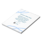 Bloc-note Nom d'ingrédient ajouter nom d'entreprise site Web (Tourné)