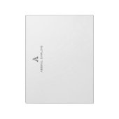 Bloc-note Nom du monogramme traditionnel (Tourné)