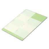 Bloc-note Nom École verte Planificateur hebdomadaire (Incliné)