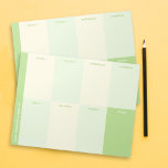 Bloc-note Nom École verte Planificateur hebdomadaire<br><div class="desc">L'ajout ultime à vos jolies fournitures scolaires. Parfait pour organiser votre retour à l'école, ce planificateur est un incontournable. Idéal pour les fournitures scolaires secondaire et les amateurs de fournitures scolaires mignonnes, il apporte une touche esthétique à votre routine. Convient pour les fournitures scolaires du collège, les fournitures scolaires du...</div>